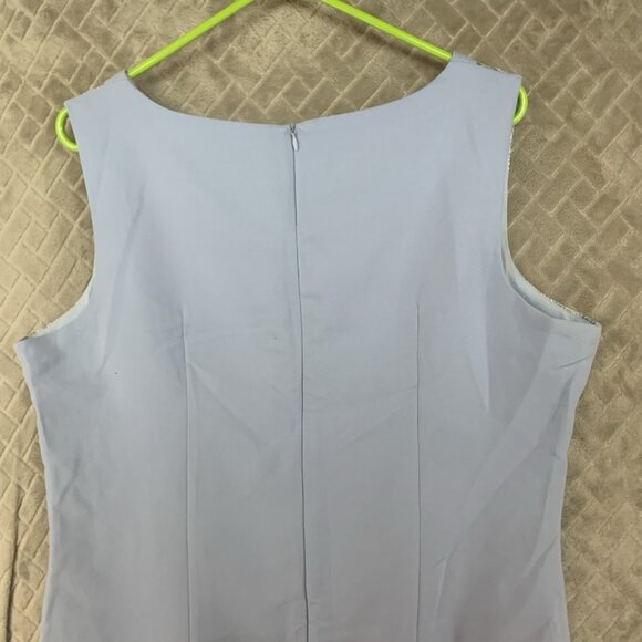 Tasia Womens 12 Dress Light Blue Above the Knee Sheath Conservative Pencil - Picture 11 of 14